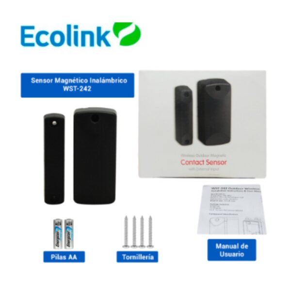 Sensor magnético inalámbrico para exterior Marca: Ecolink Modelo: WST-242 - Imagen 2