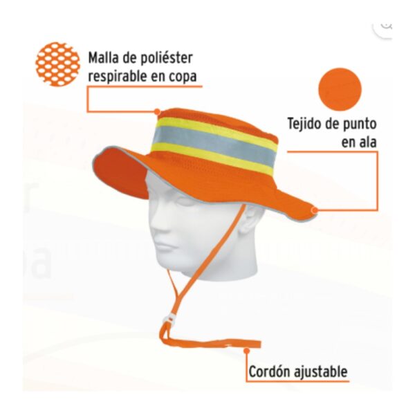 Sombreros de alta visibilidad con reflejante Marca Truper2