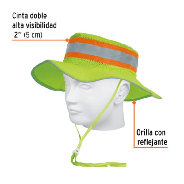 Sombreros de alta visibilidad con reflejante Marca Truper1