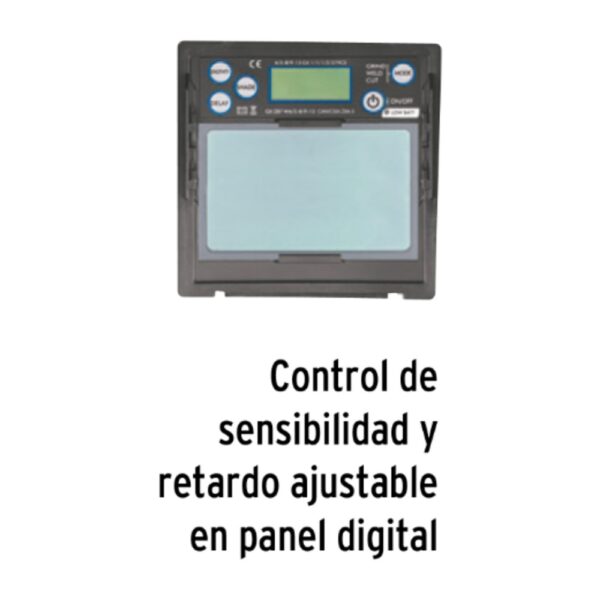 Careta electrónica para soldar, panel digital, Expert Marca Truper2