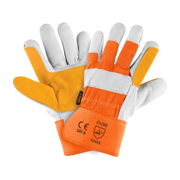 Guantes de carnaza y loneta Marca Truper