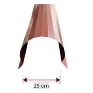 Caballetes y media caña de lámina galvanizada