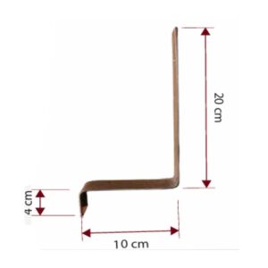 Ménsula en Z para base de canaleta
