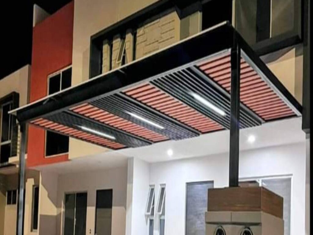 pérgolas exteriores, cubiertas de vidrio para terraza