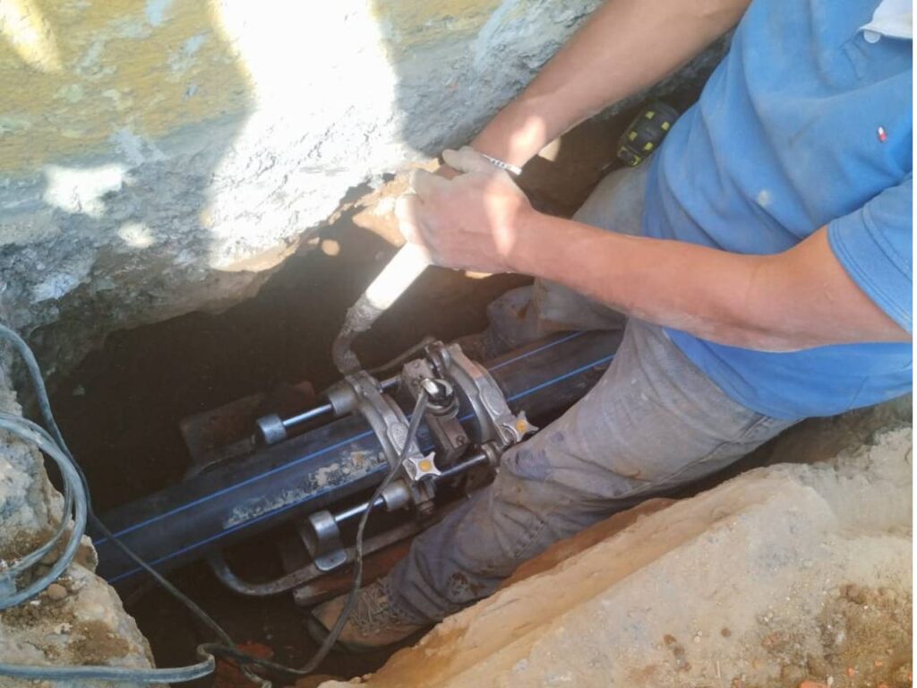 tubería en termofusión